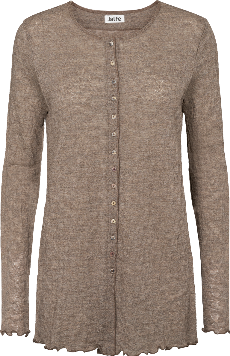 Cardigan jacquard merino